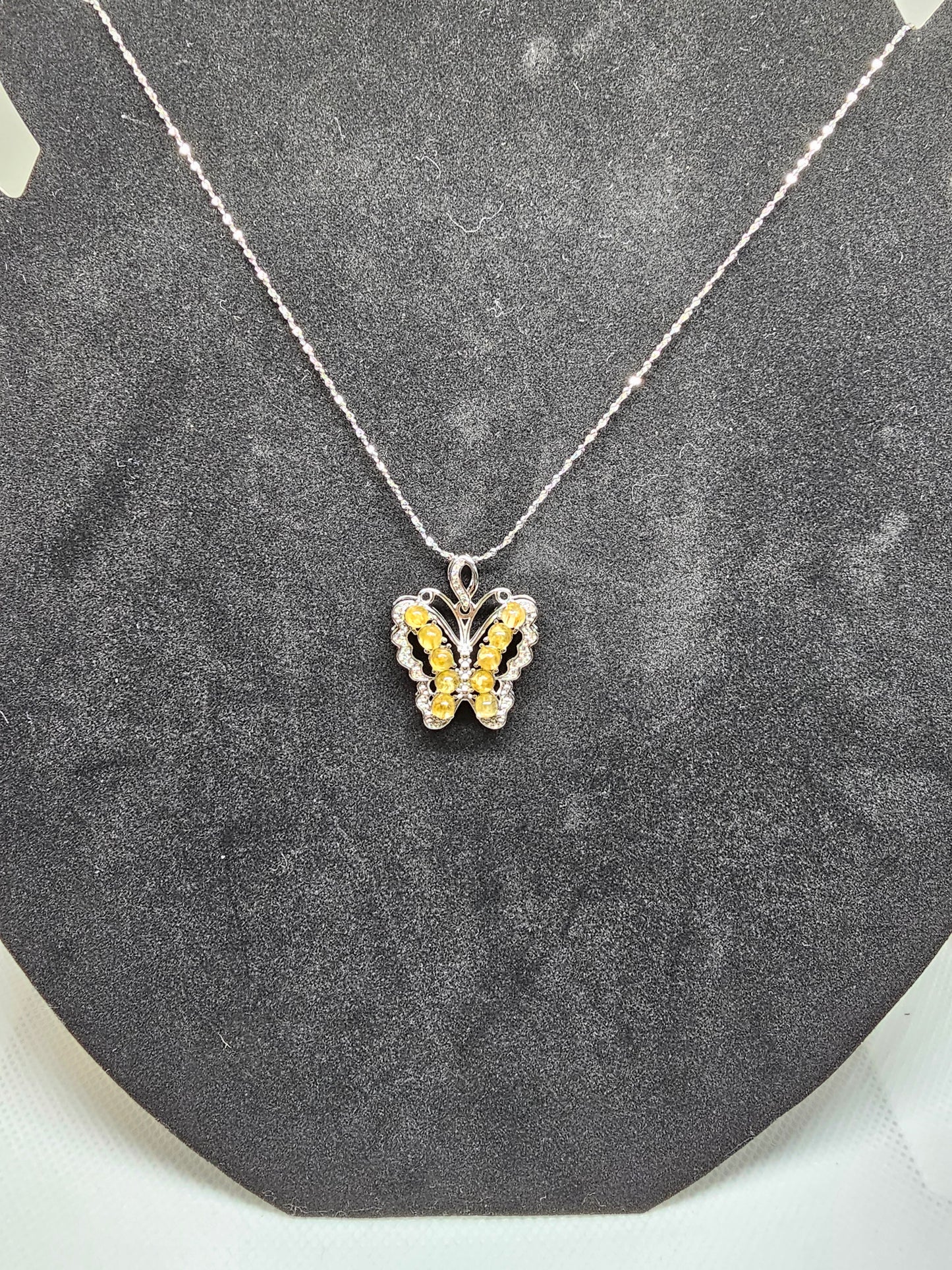 Crystal Pendant on Dainty Stainless Chain