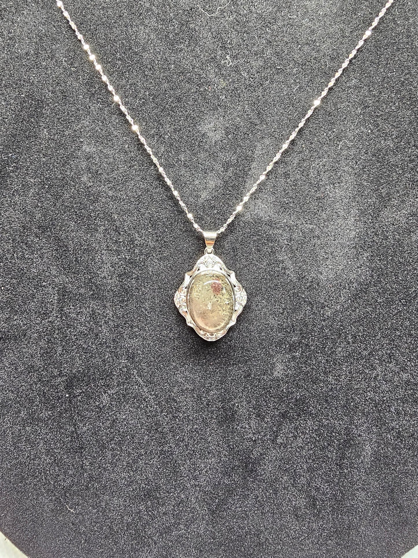 Crystal Pendant on Dainty Stainless Chain