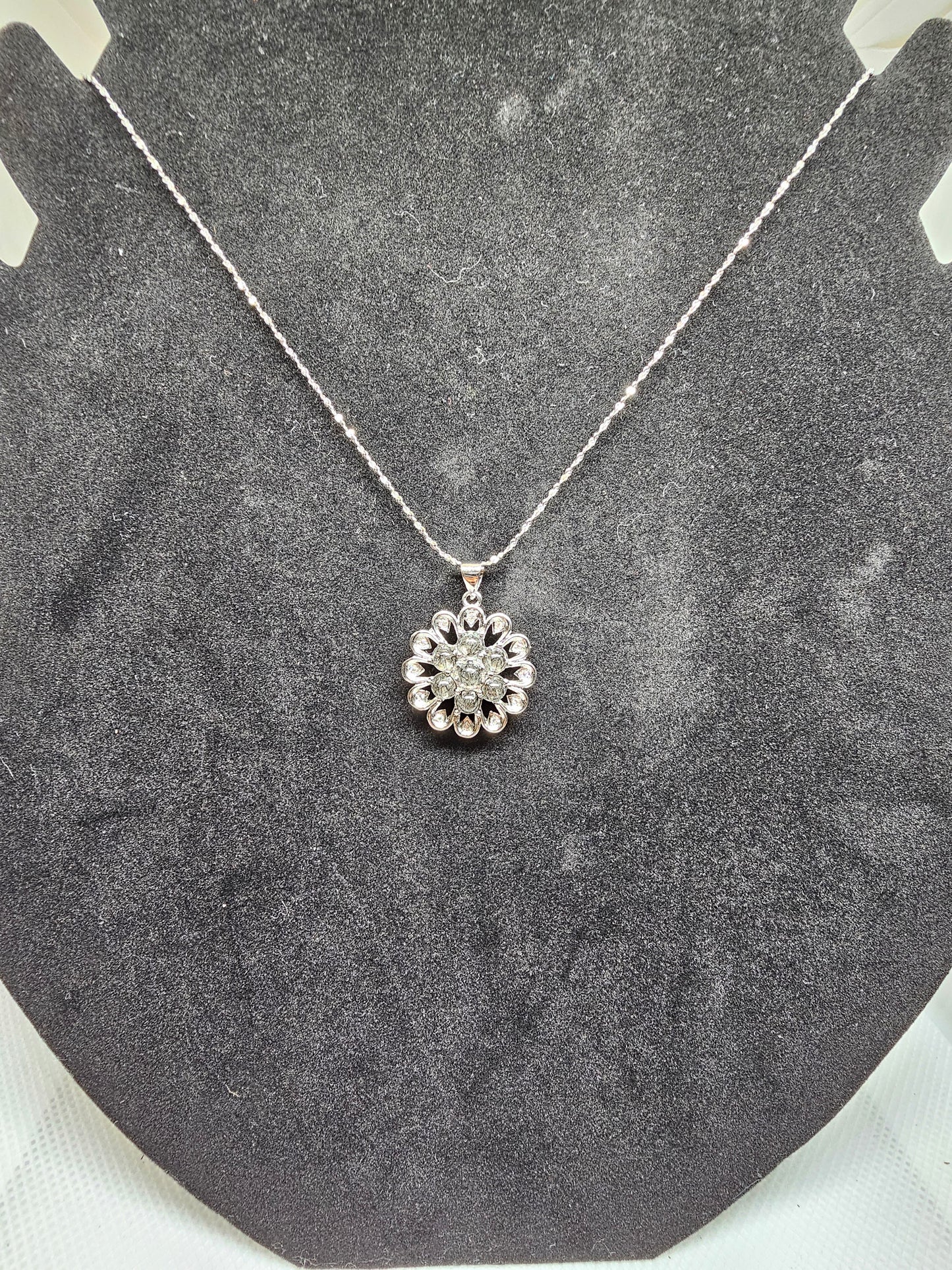 Crystal Pendant on Dainty Stainless Chain