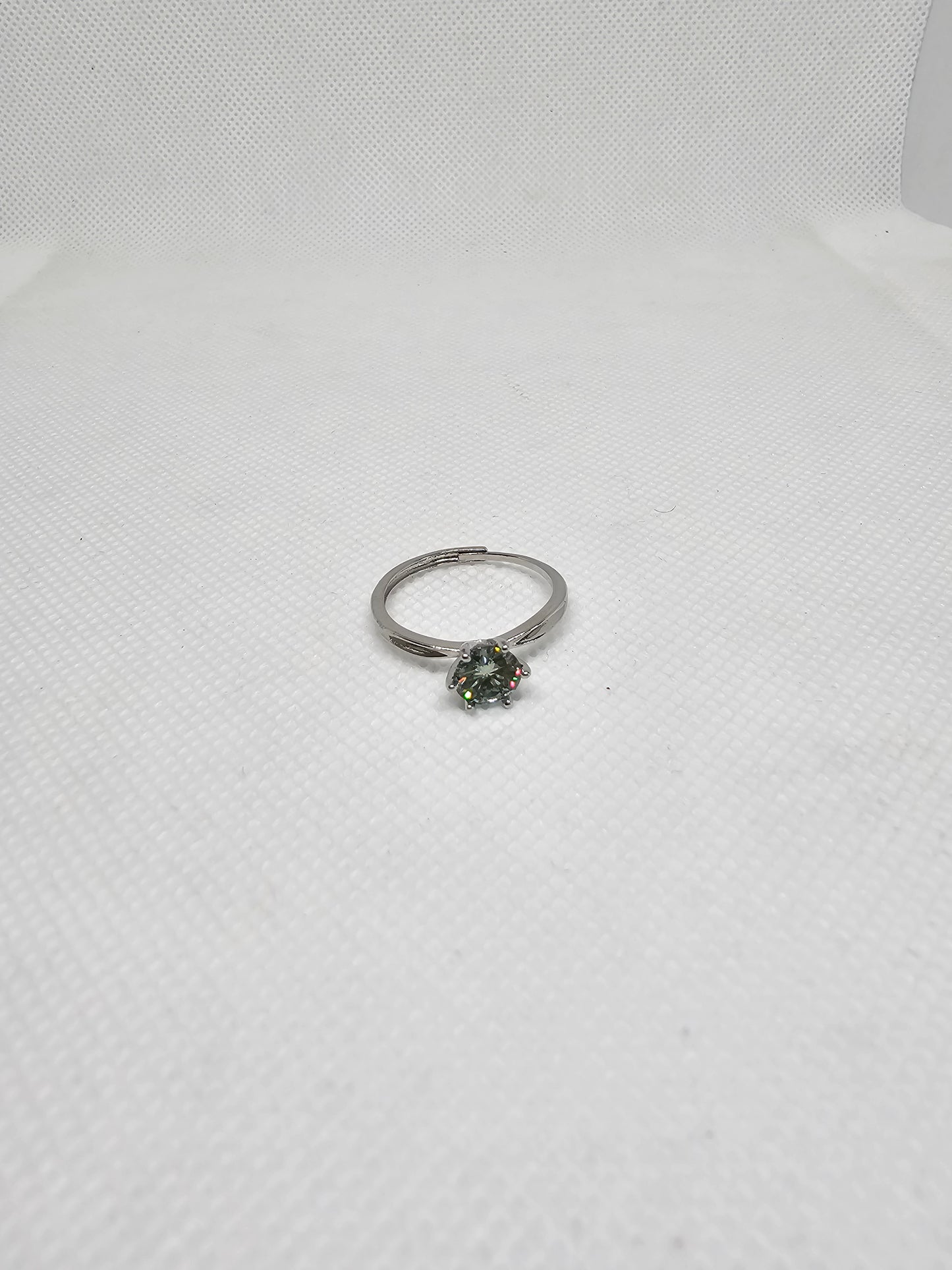 Moissanite Ring with Adjustable Copper Band
