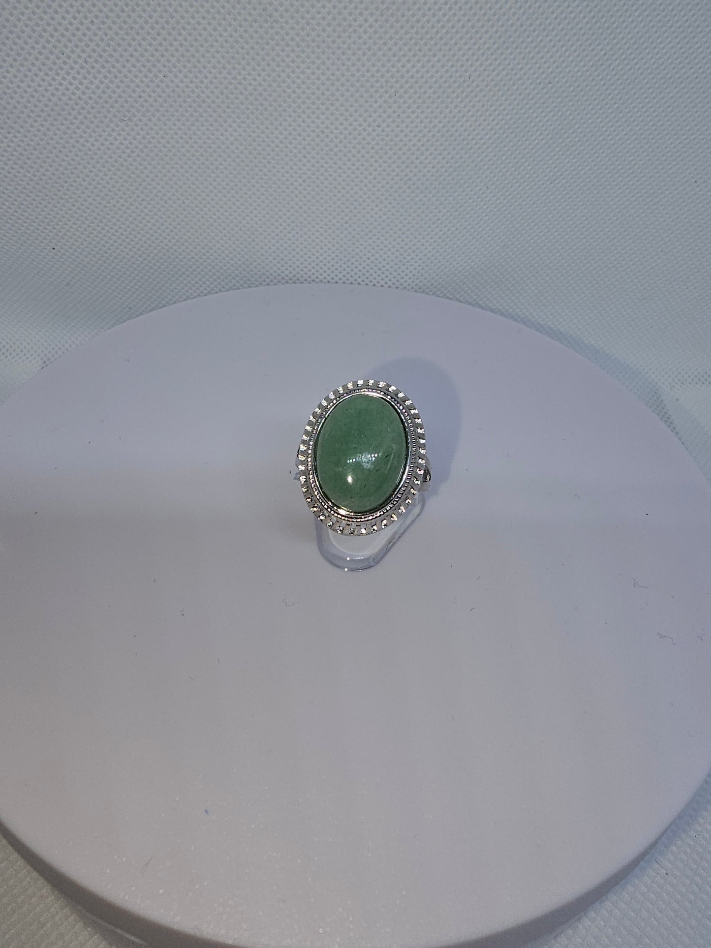 Copper Ring with Crystal Stone and Adjustable Band