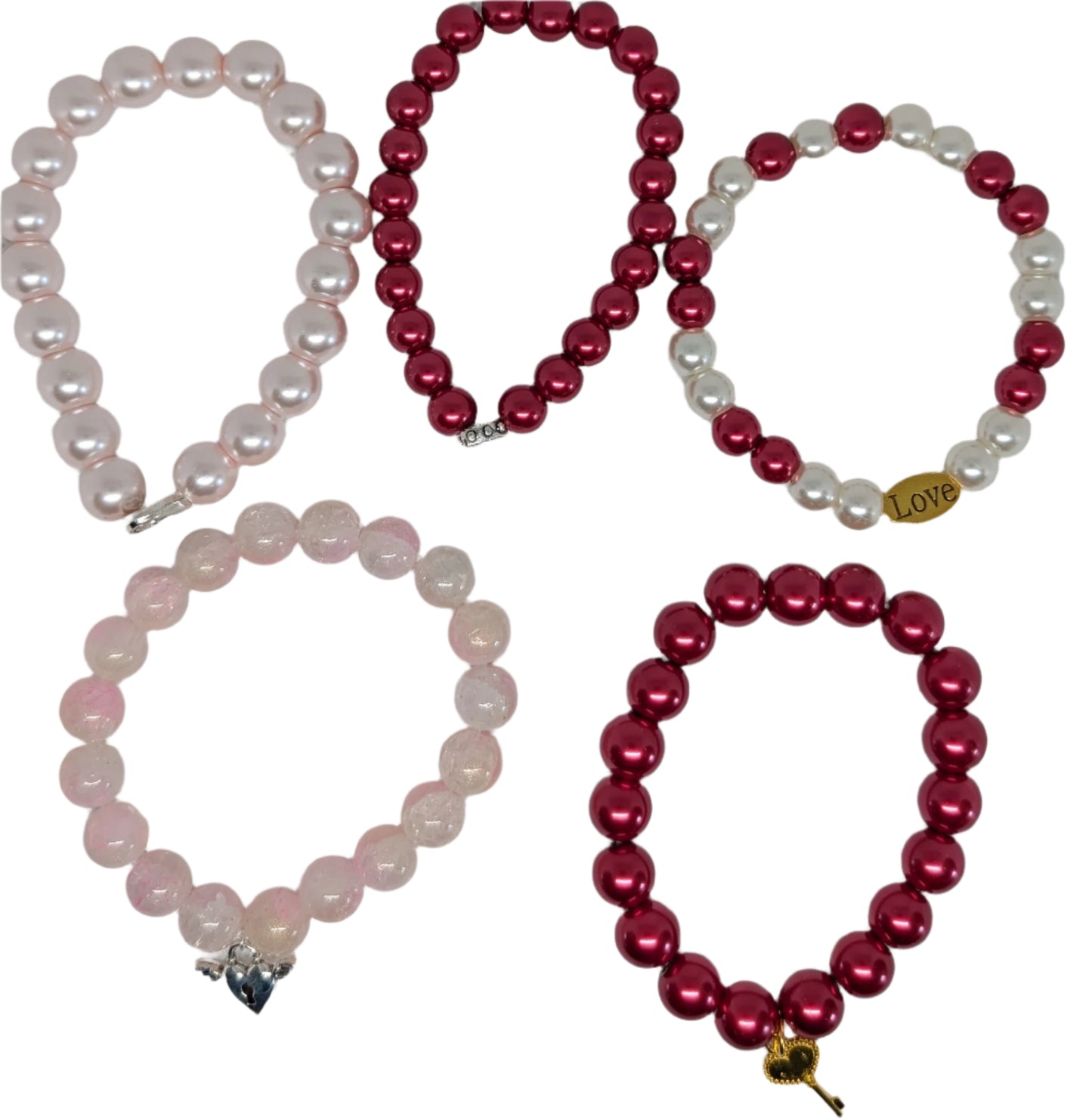 Valentine Bracelet 1 piece 2025 Glass Beads