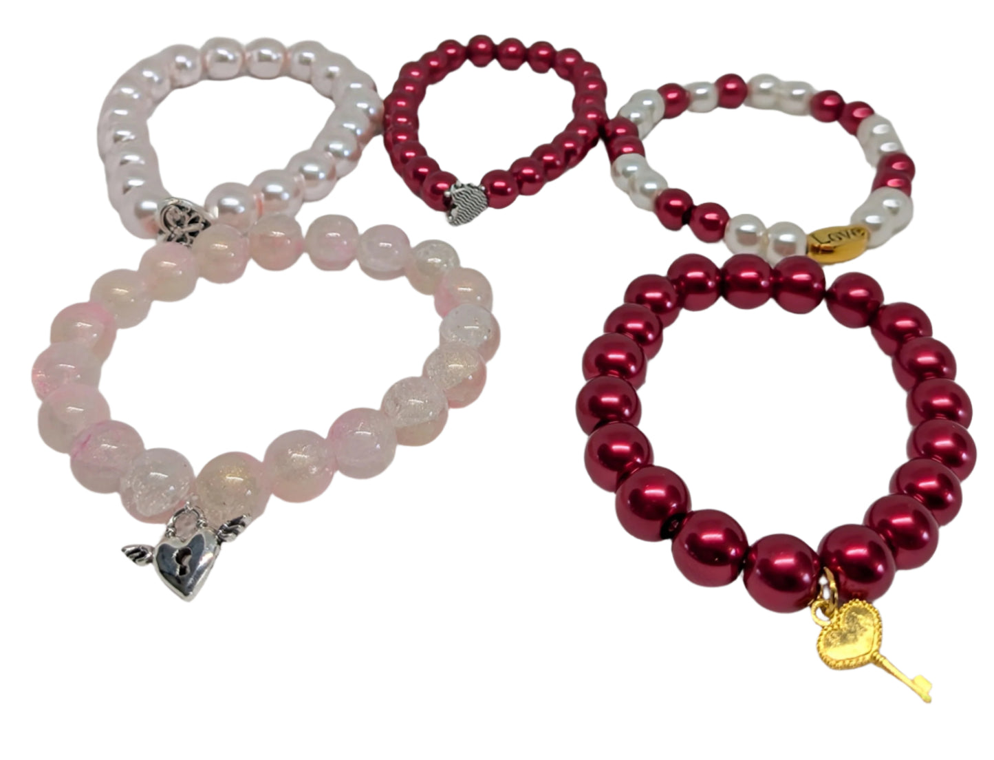 Valentine Bracelet 1 piece 2025 Glass Beads