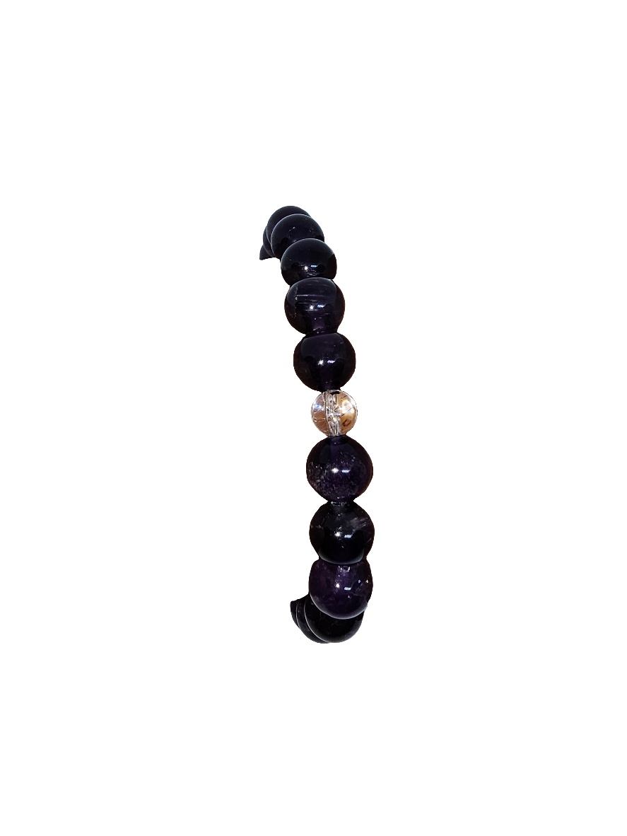 Crystal Bracelet Amethyst, Rose Quartz, Clear Quartz