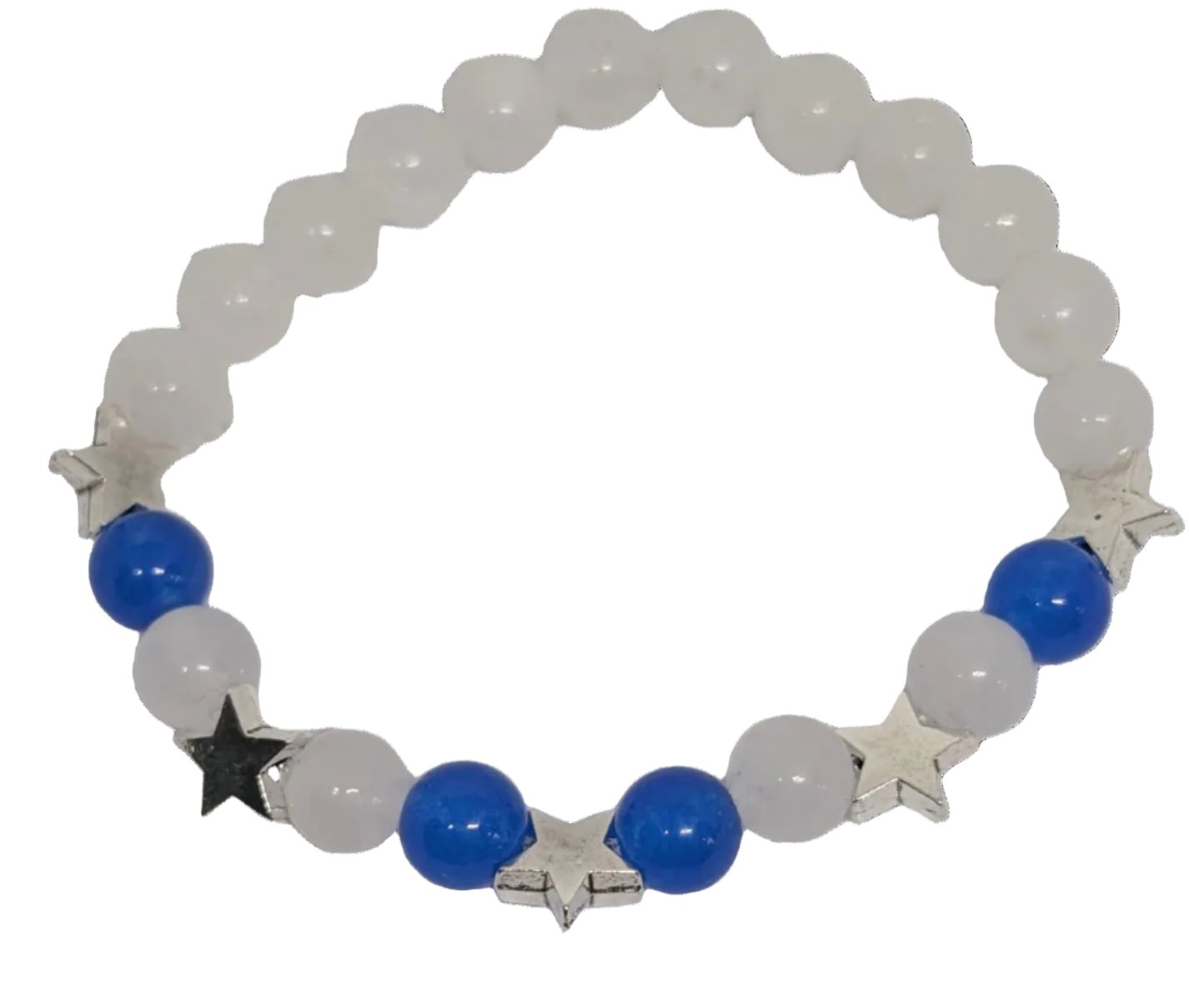 CC2. Aura White Agate*, Blue Chalcedony*