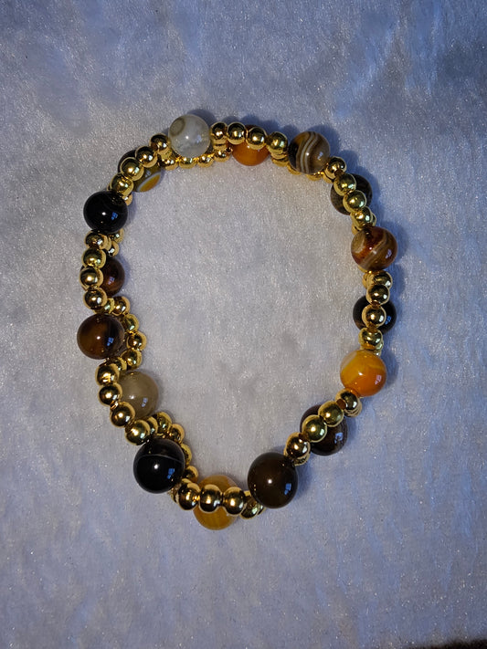 Bumblebee Agate Bracelet with or without charm