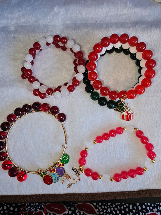 Holiday Themed Bracelet - Various Style and Surprise Charm Choice