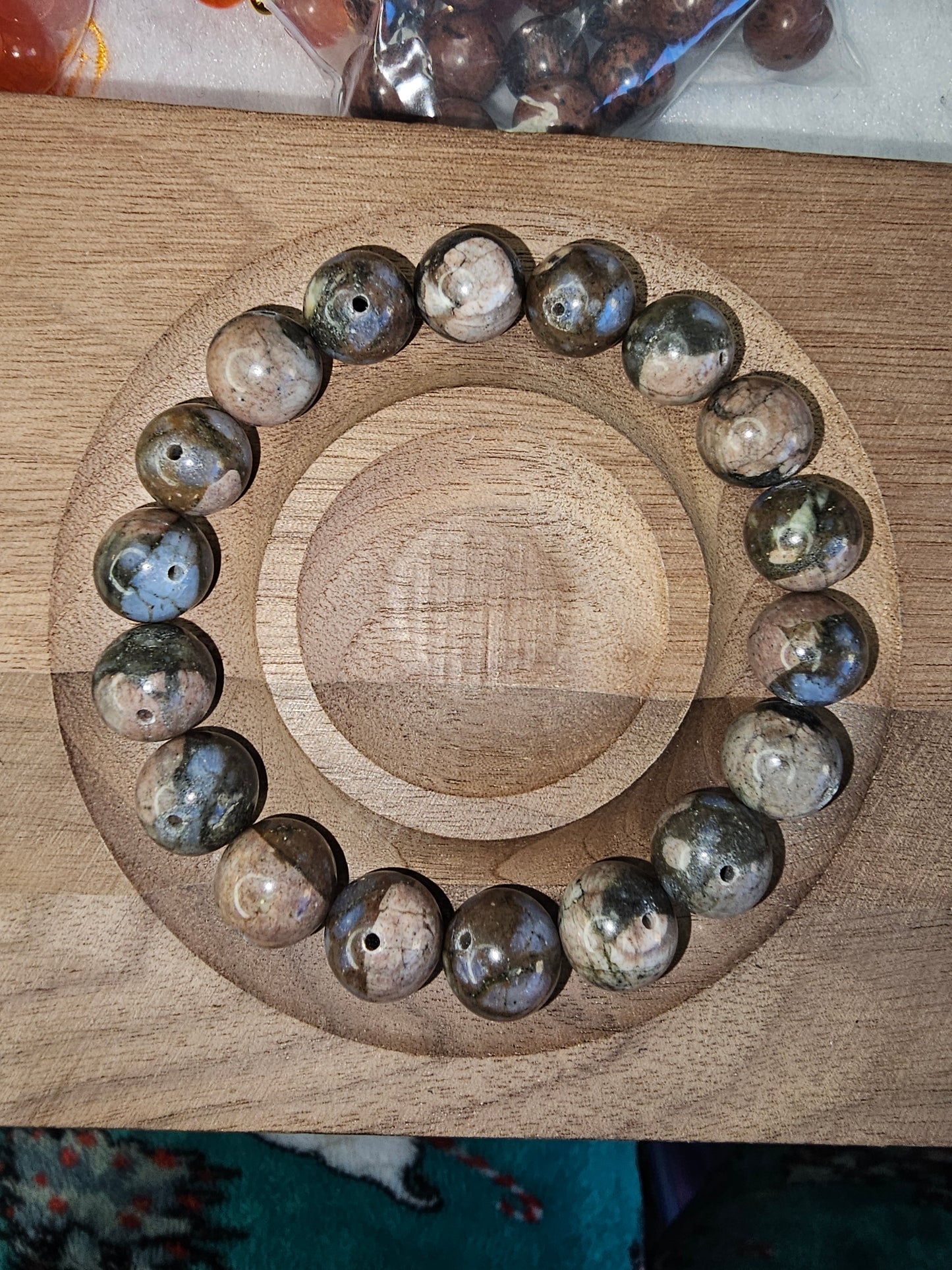 Nylon Cord Bracelets with Crystal Beads