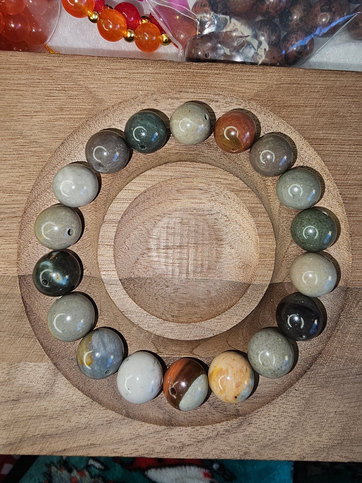 Nylon Cord Bracelets with Crystal Beads