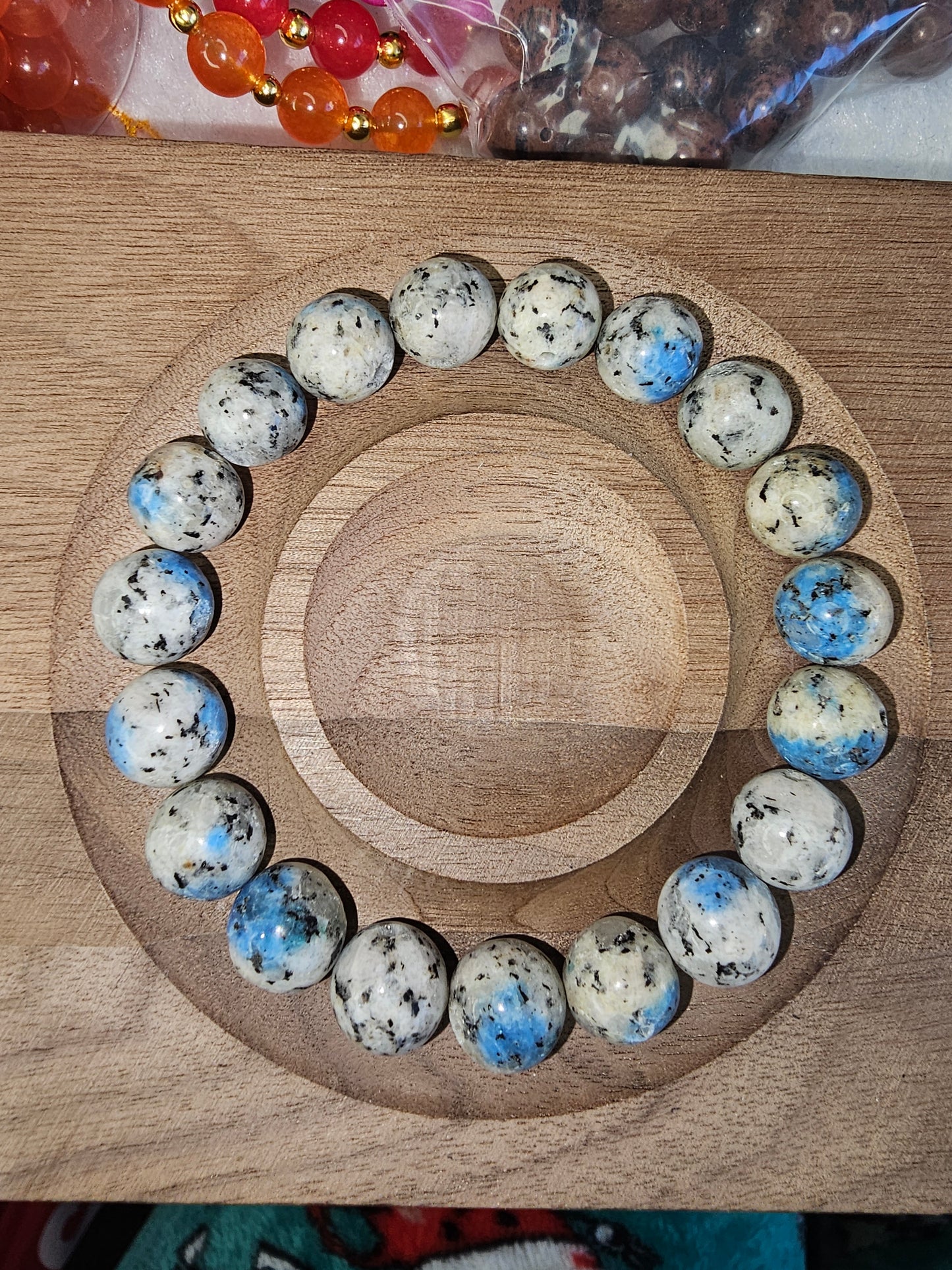 Nylon Cord Bracelets with Crystal Beads