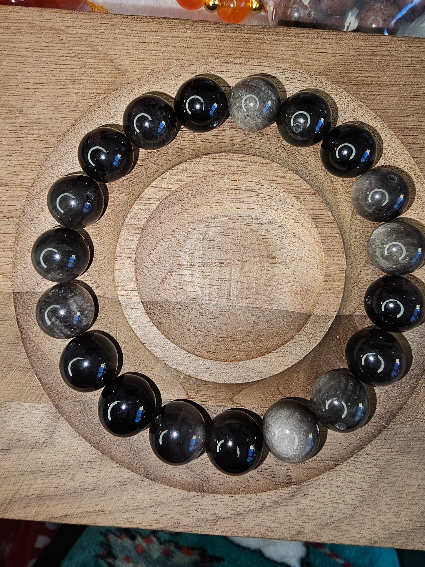 Nylon Cord Bracelets with Crystal Beads