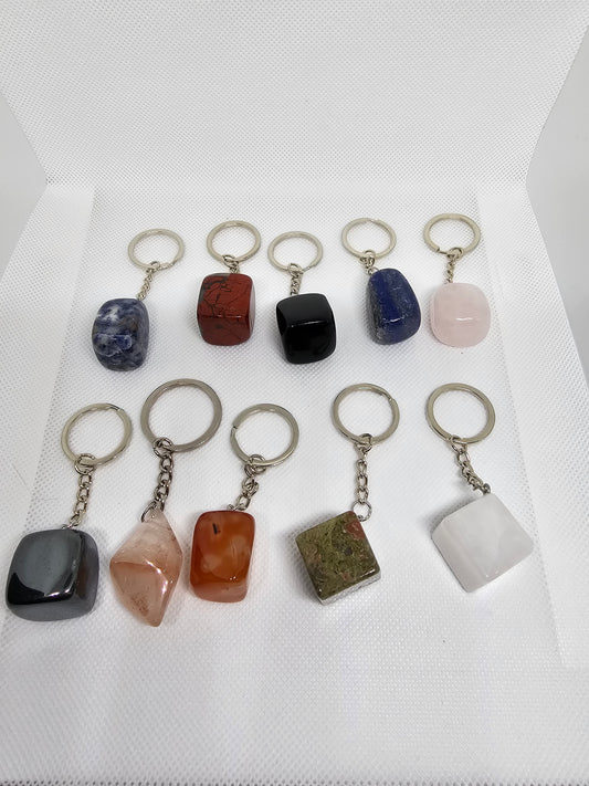 Natural Crystal Keychain