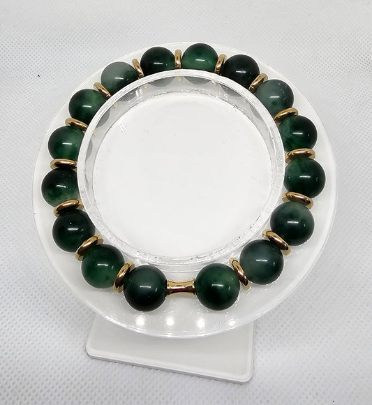 March Special - Green Pre-Made Crystal Bracelets
