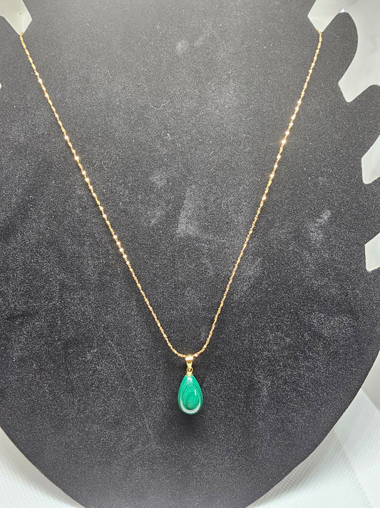 Crystal Pendant on Dainty Stainless Chain