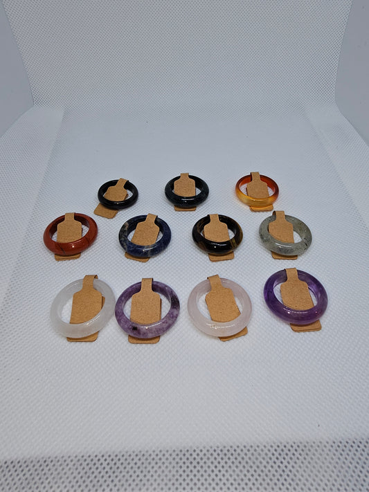 Natural Crystal Band Ring