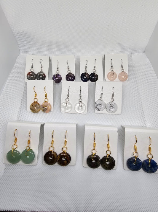 Crystal Donut Earrings