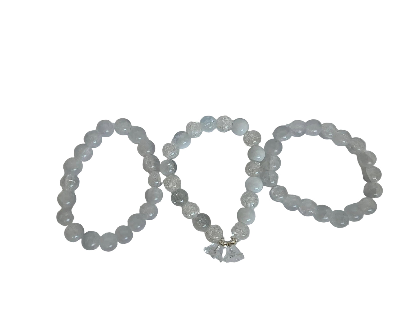 Glass Bracelet 3 piece Stack
