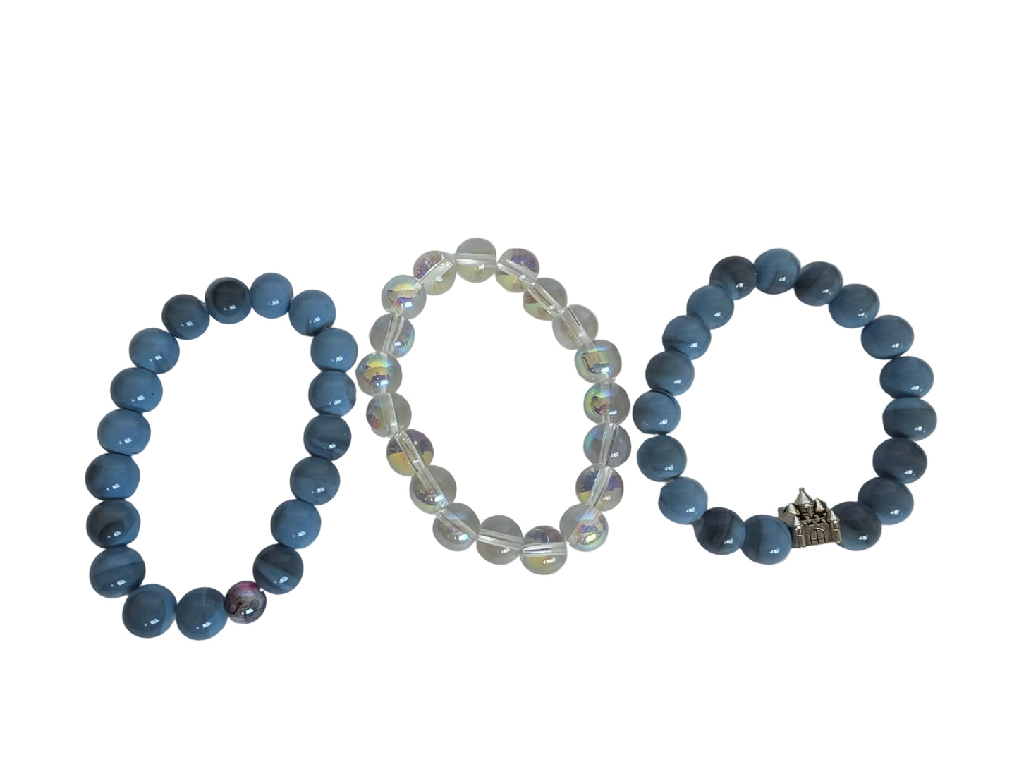 Glass Bracelet 3 piece Stack