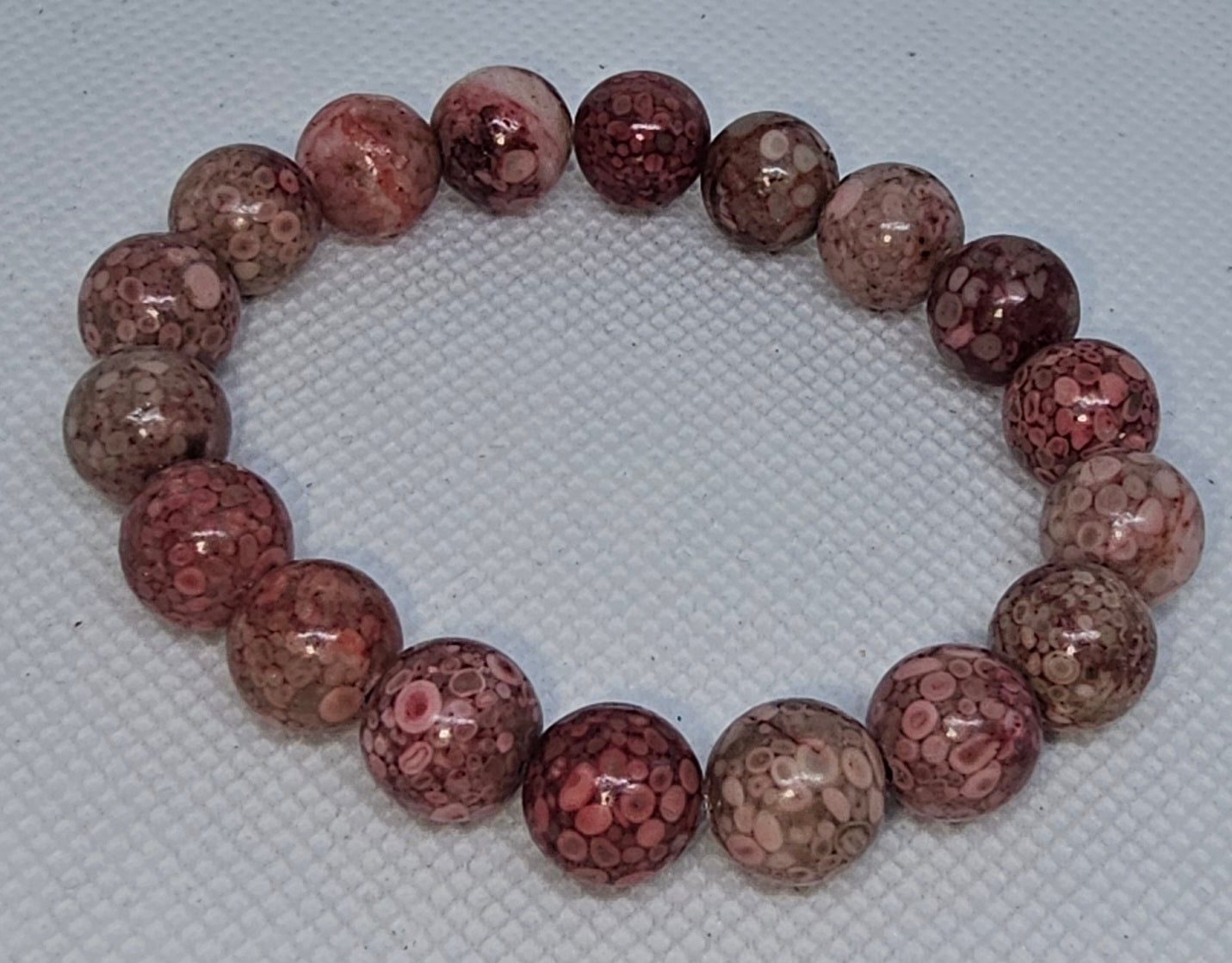 10mm Beaded Crystal Bracelet - Color Enhanced