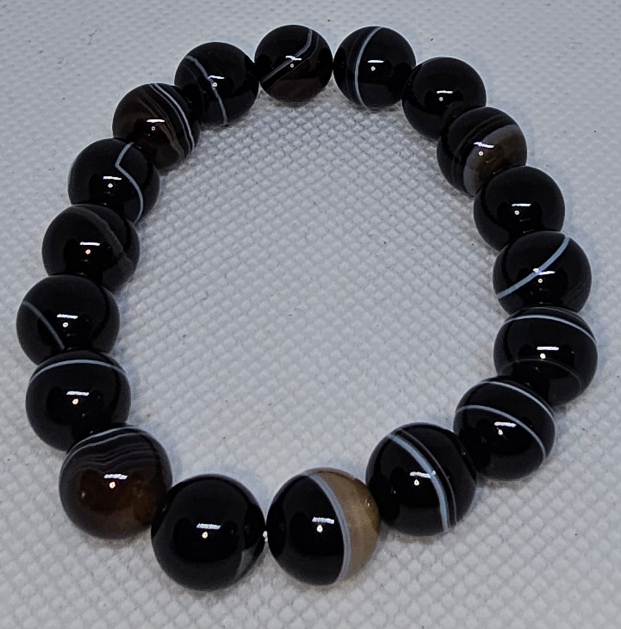 10mm Beaded Crystal Bracelet - Color Enhanced