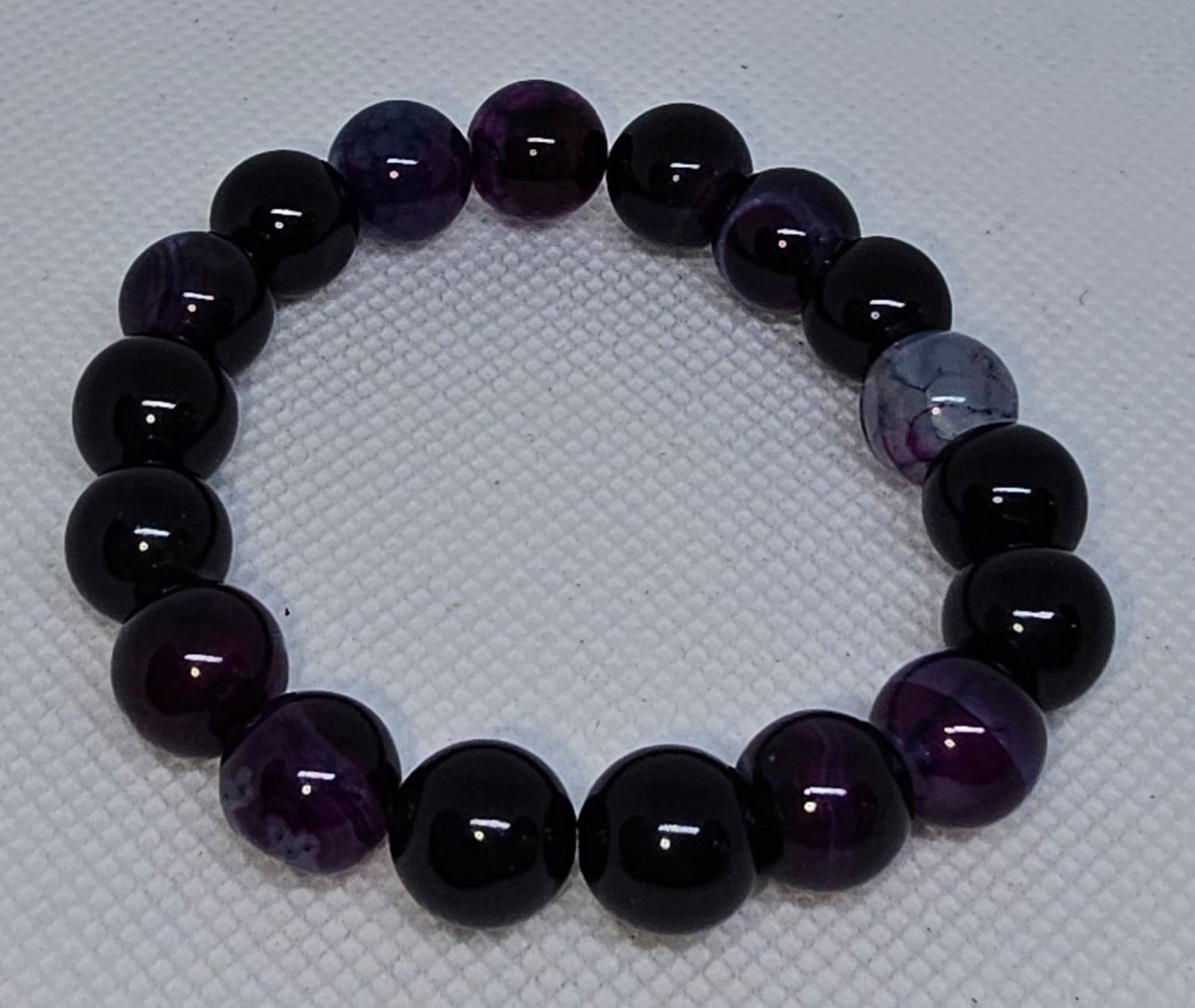 10mm Beaded Crystal Bracelet - Color Enhanced