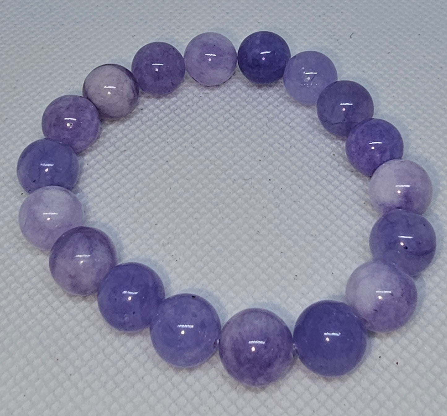 10mm Beaded Crystal Bracelet - Color Enhanced