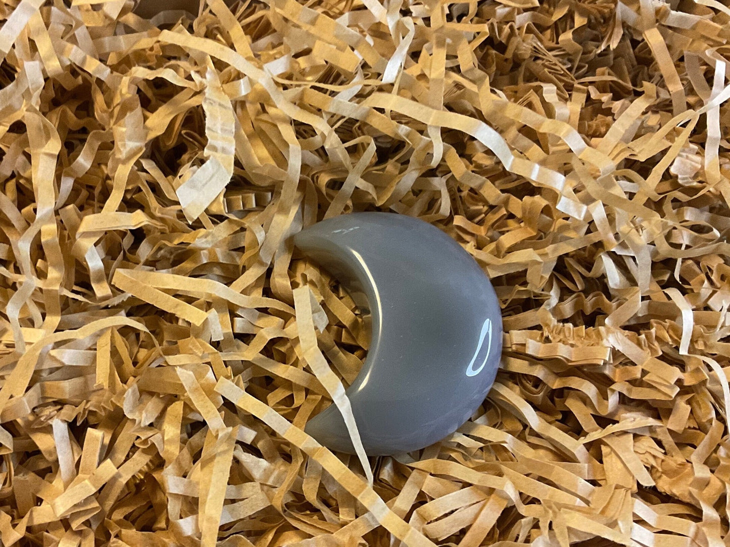 Agate Slice Crescent Moon Shape