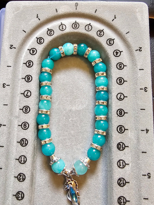 Gale Ice Amazonite Seahorse Bracelet