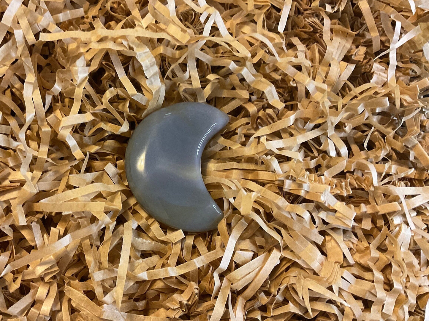 Agate Slice Crescent Moon Shape