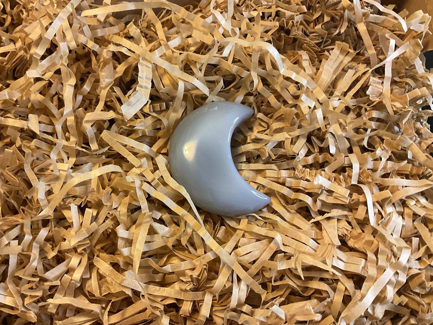 Agate Slice Crescent Moon Shape